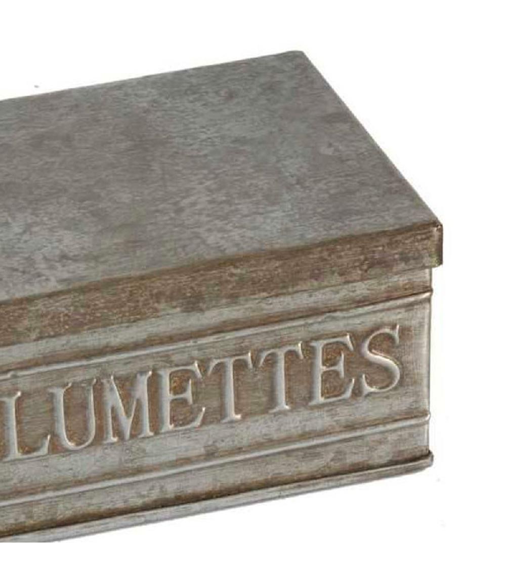 Wadiga Boîte De Rangement D'allumettes En Zinc 13x9x6cm