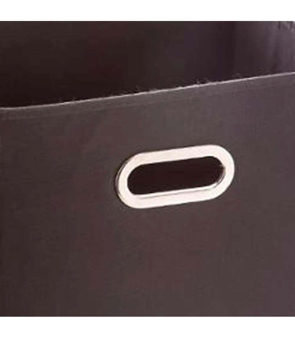 Wadiga Boîte De Rangement En Tissu Gris Anthracite - 31x31x31cm