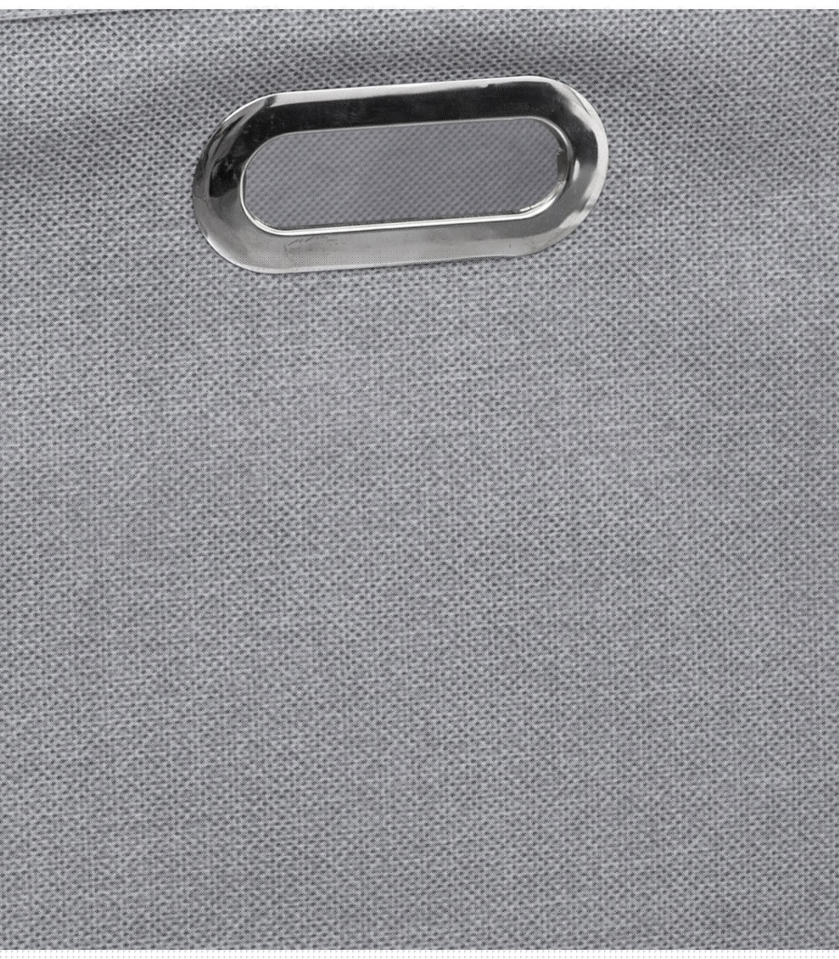 Wadiga Boîte De Rangement En Tissu Gris Clair Chiné - 31x31x31cm