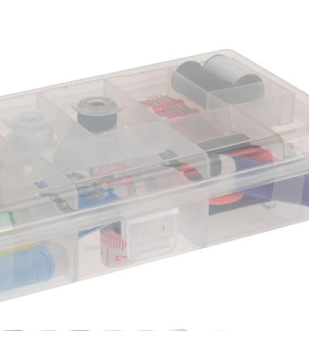 Wadiga Boîte Rangement Couture Complète 17.5x9.5x4cm