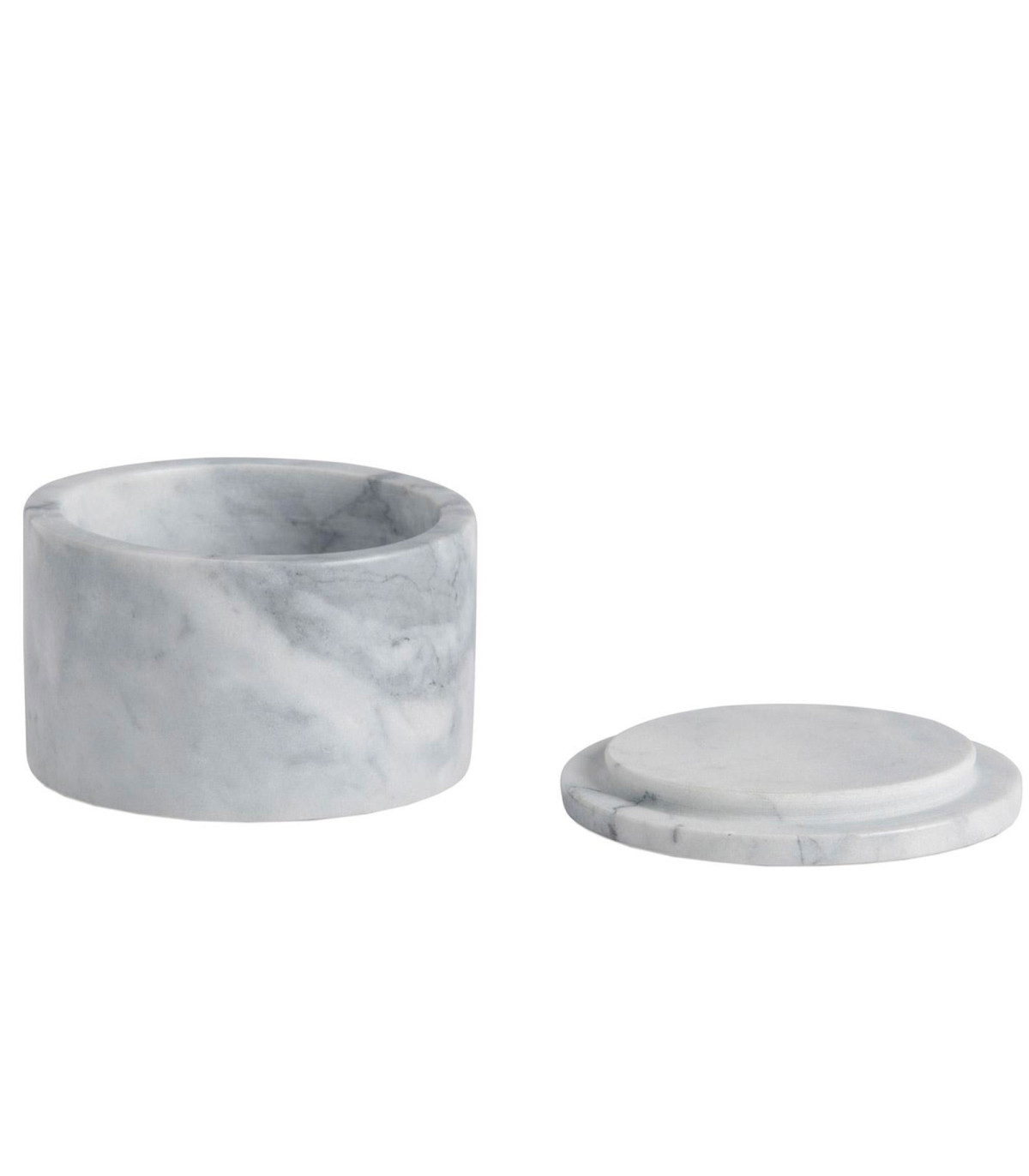 Wadiga Boîte Salle De Bain En Marbre Blanc 10x10x7cm