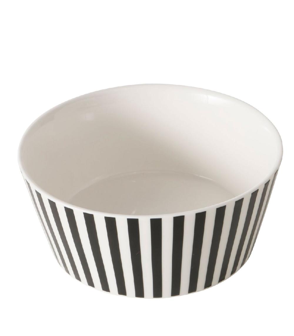 wadiga Bol en céramique blanche et noire 14.5x14.5x6cm