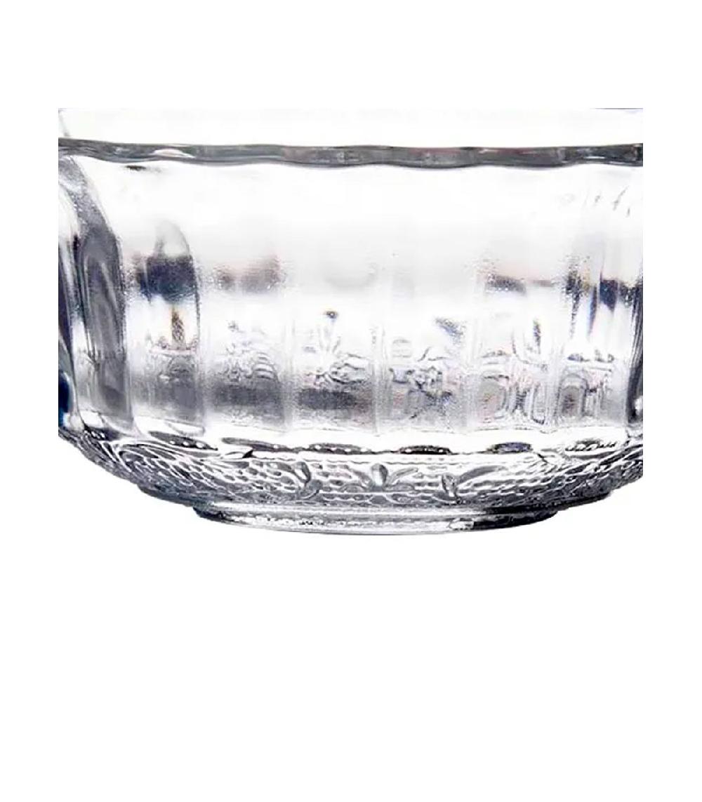 Wadiga Bol En Verre Transparent à Motifs Romance 11x11x5cm