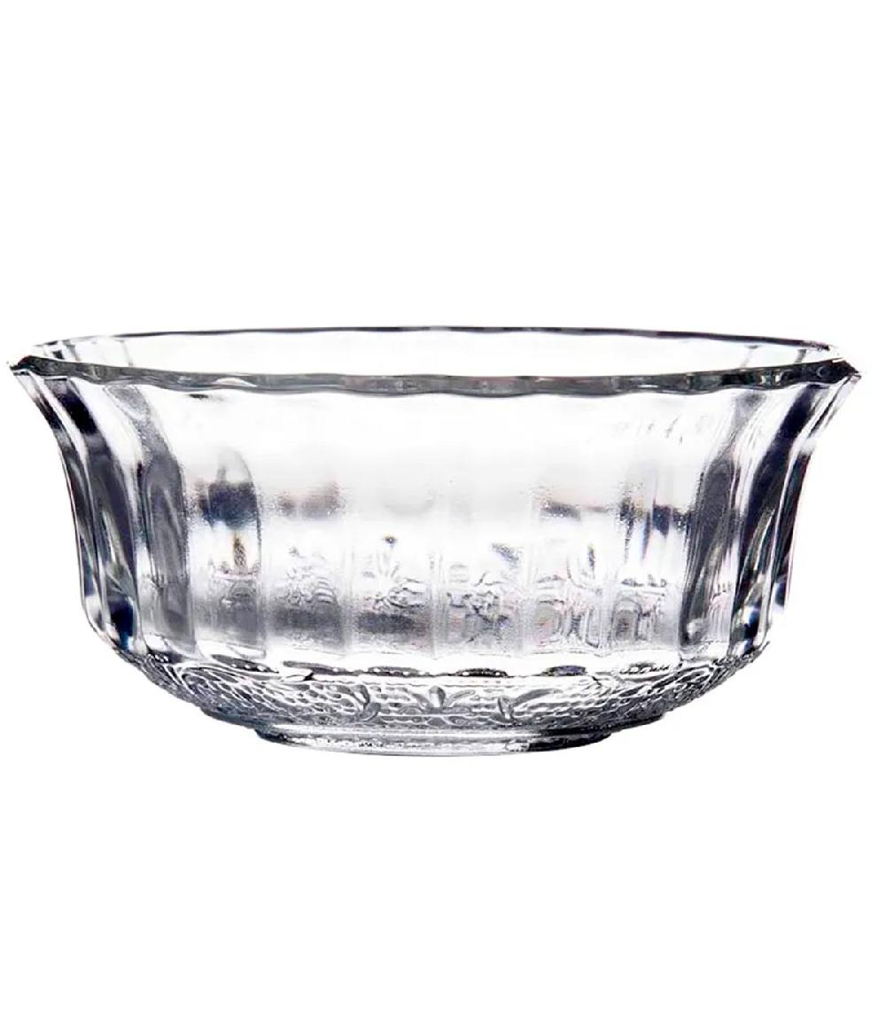 wadiga Bol en verre transparent à motifs romance 11x11x5cm
