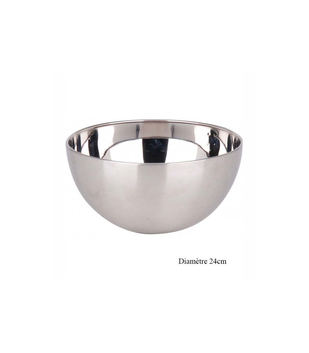 Wadiga Bol Préparation Mélangeur Inox - Diamètre 24cm