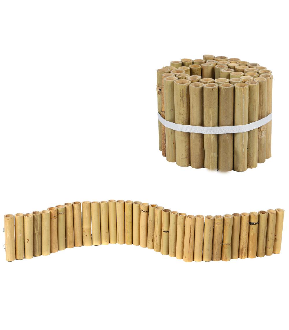 Wadiga Bordure De Jardin à Dérouler En Bambou - 100x15m