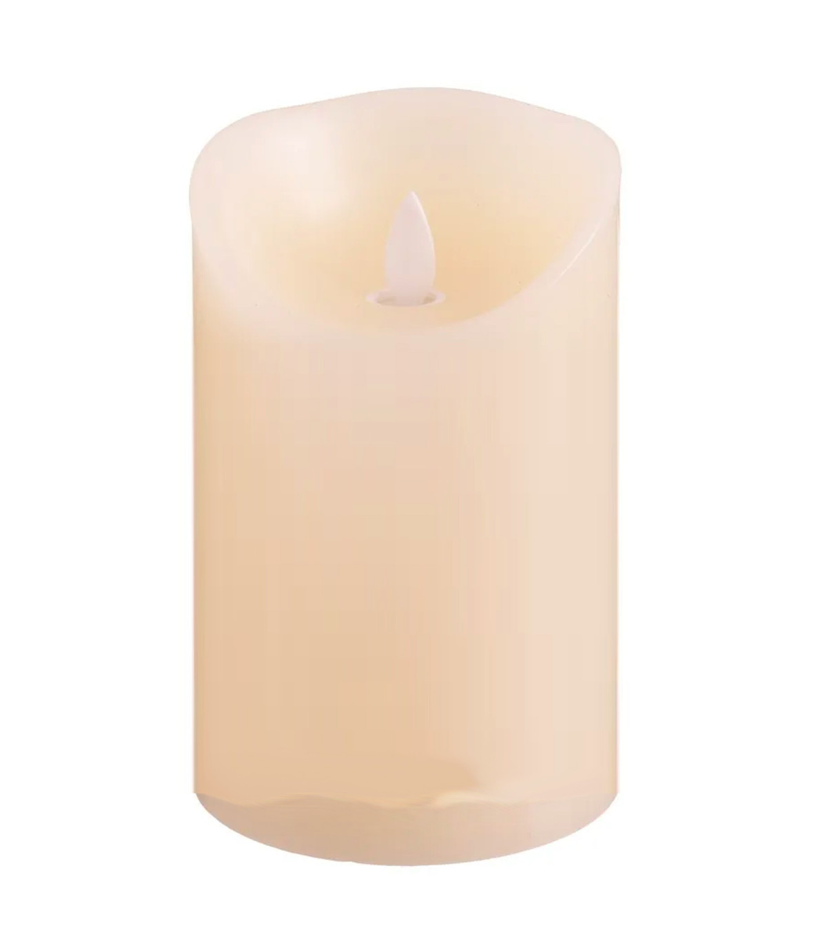 Wadiga Bougie LED Ivoire Avec Mouvement De Flamme 9x14cm