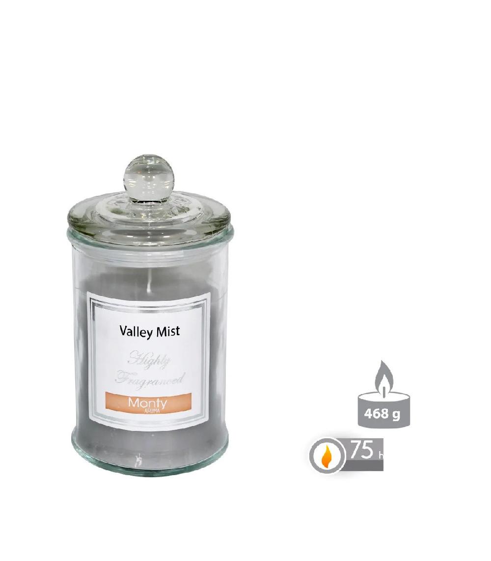 Wadiga Bougie Parfumée Dans Pot En Verre Brume De La Vallée - 9.5x17cm