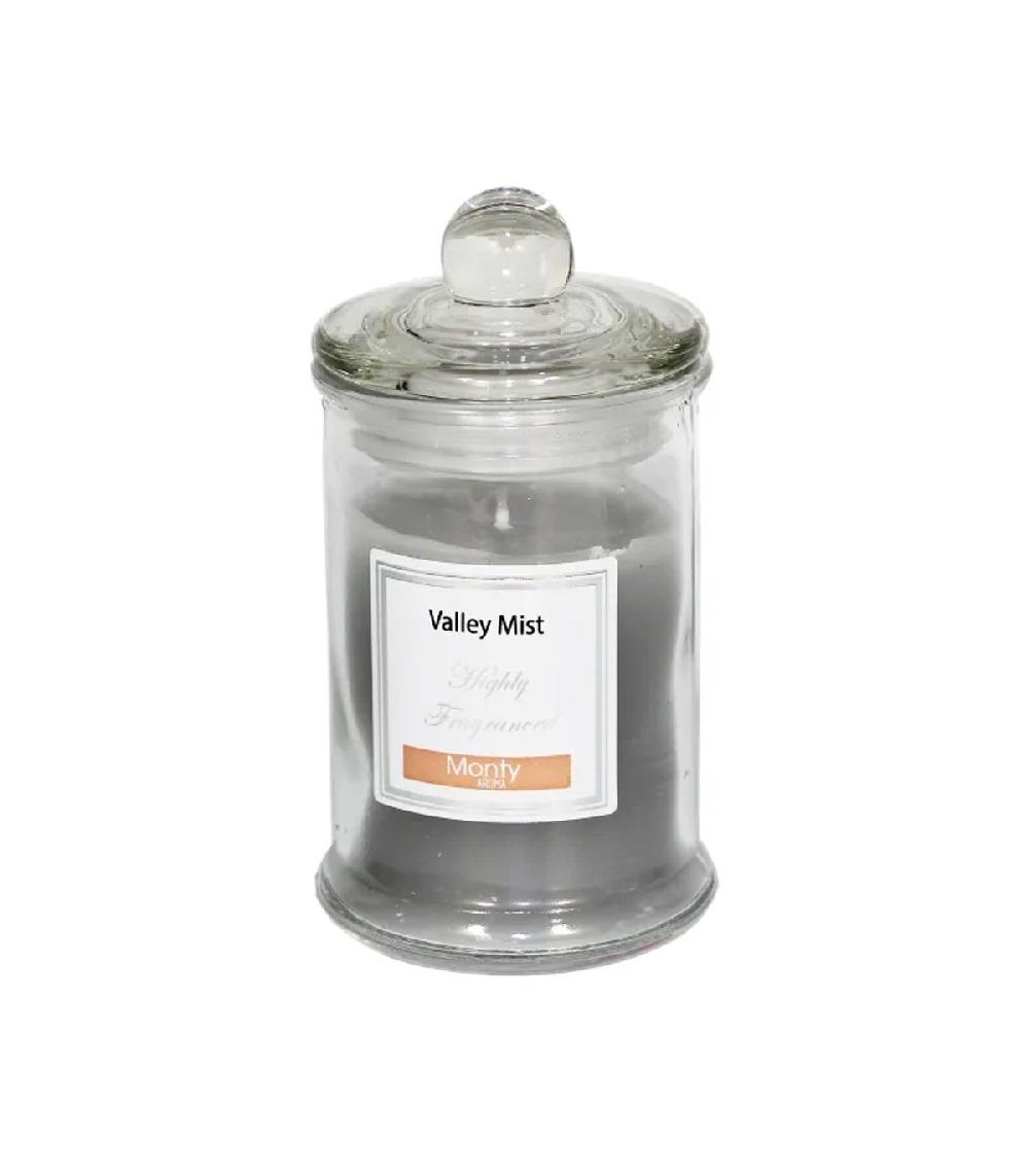 wadiga Bougie parfumée dans pot en verre Brume de la Vallée - 6x11cm