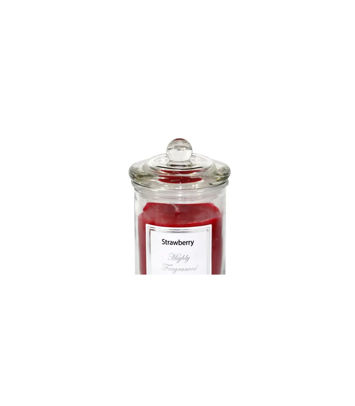 Wadiga Bougie Parfumée Dans Pot En Verre Fraise - 7.5x14cm