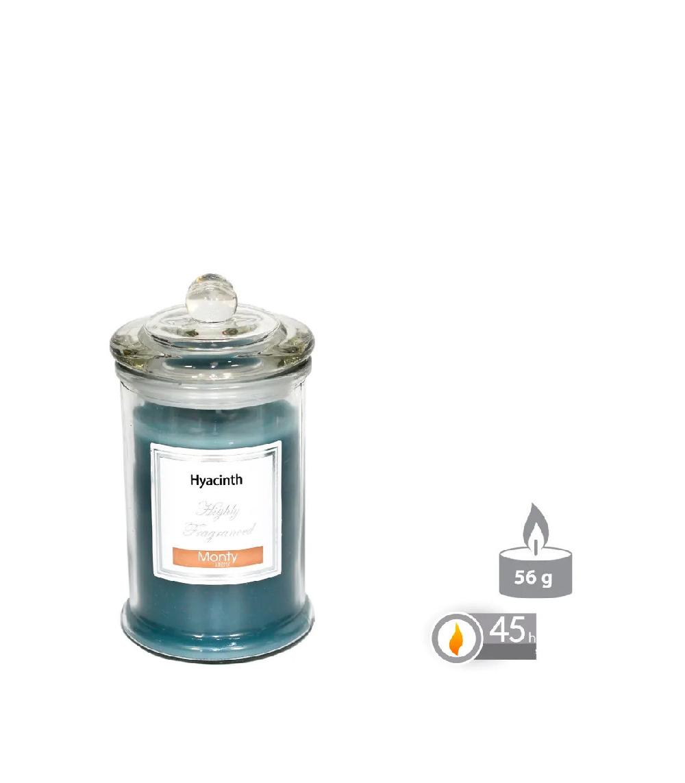 Wadiga Bougie Parfumée Dans Pot En Verre Jacinthe - 7.5x14cm