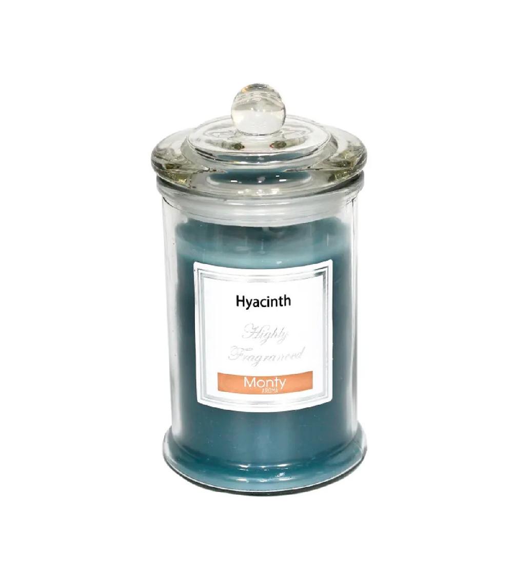 wadiga Bougie parfumée dans pot en verre Jacinthe - 7.5x14cm