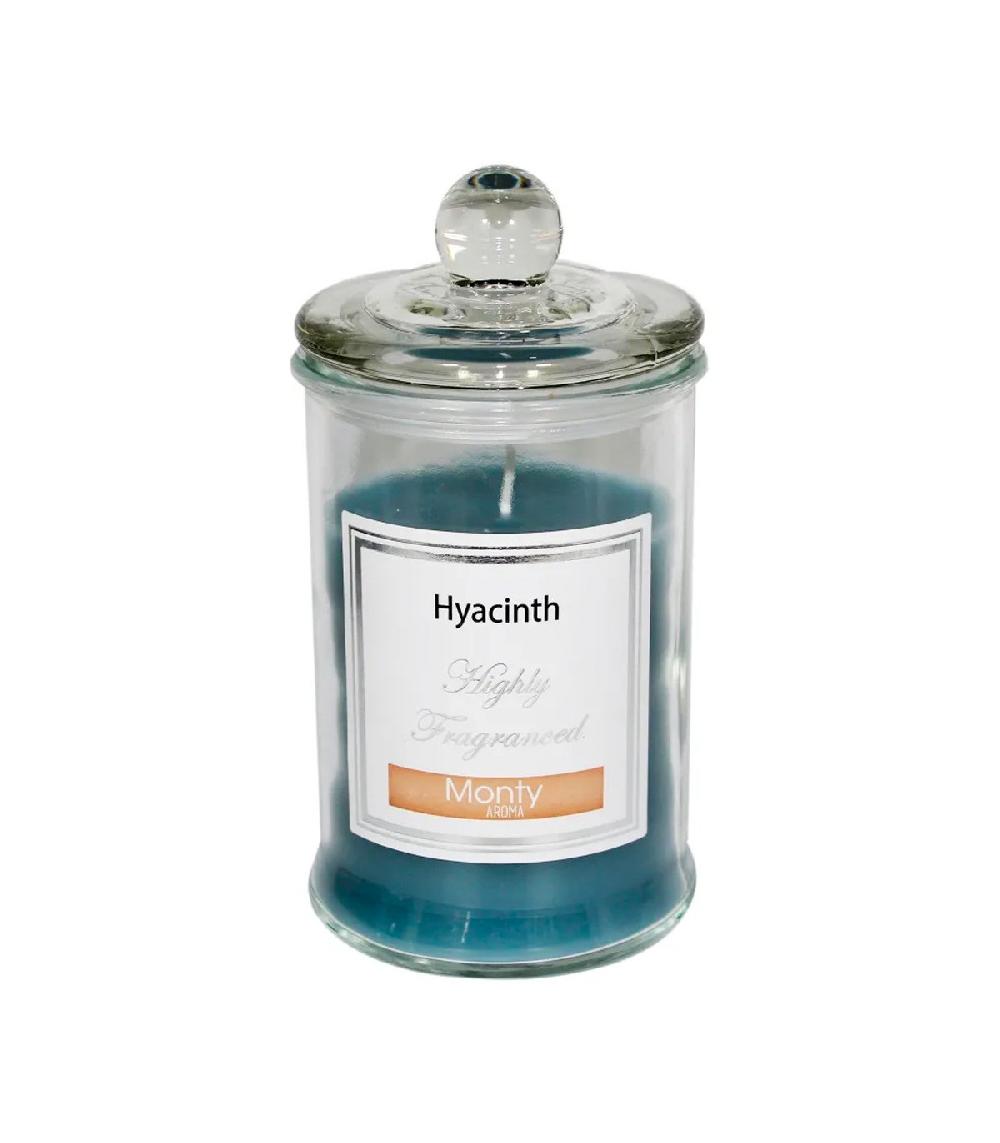 wadiga Bougie parfumée dans pot en verre Jacinthe - 9.5x17cm