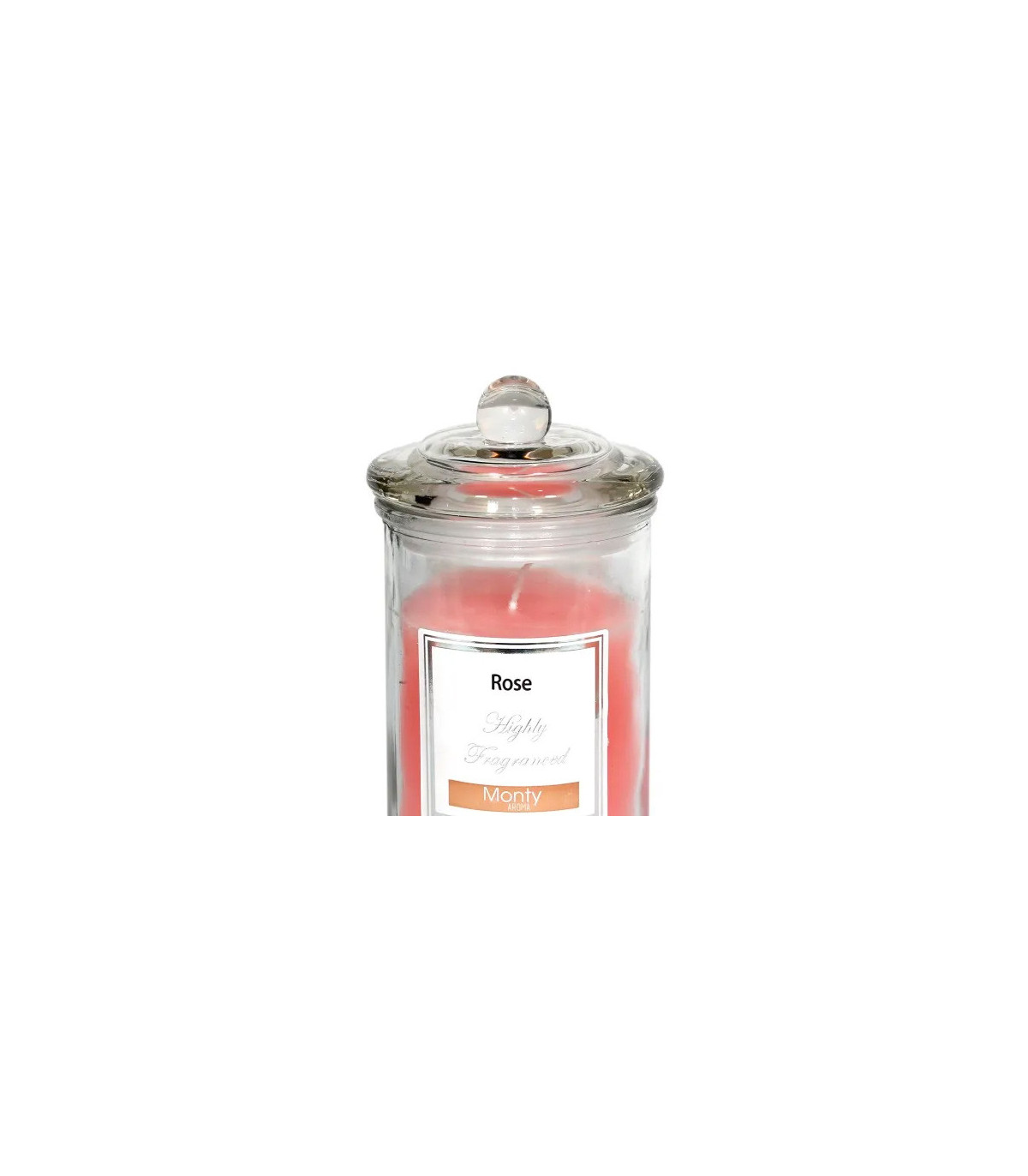 Wadiga Bougie Parfumée Dans Pot En Verre Rose - 7.5x14cm