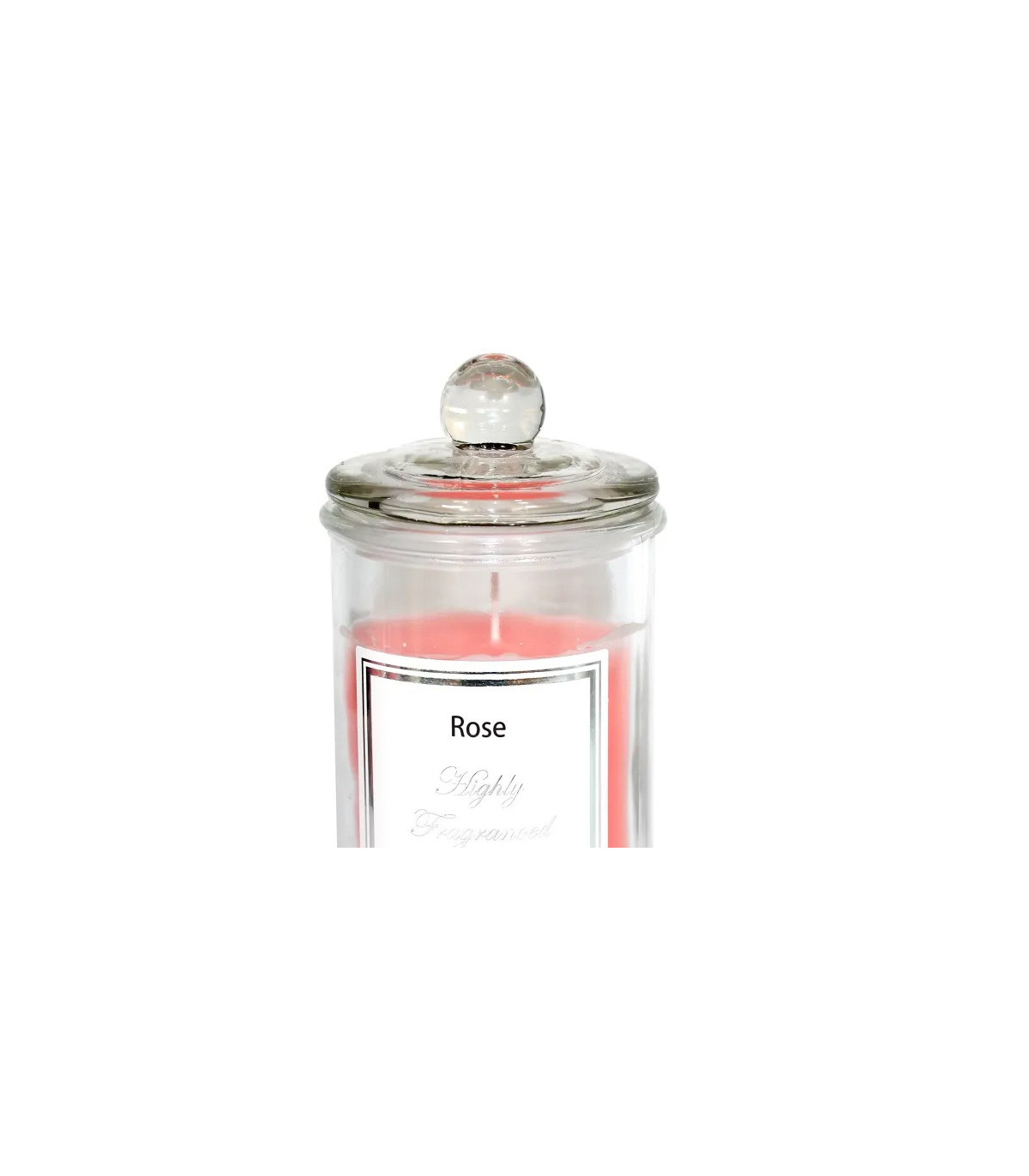 Wadiga Bougie Parfumée Dans Pot En Verre Rose - 9.5x17cm
