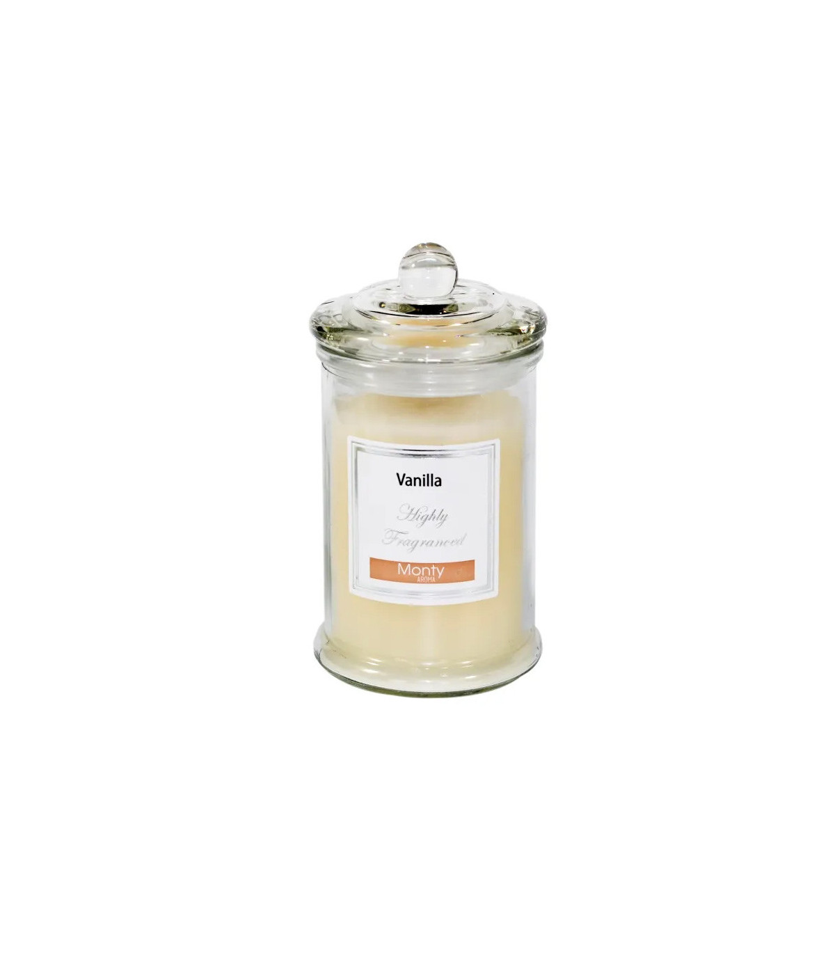 wadiga Bougie parfumée dans pot en verre Vanille - 7.5x14cm