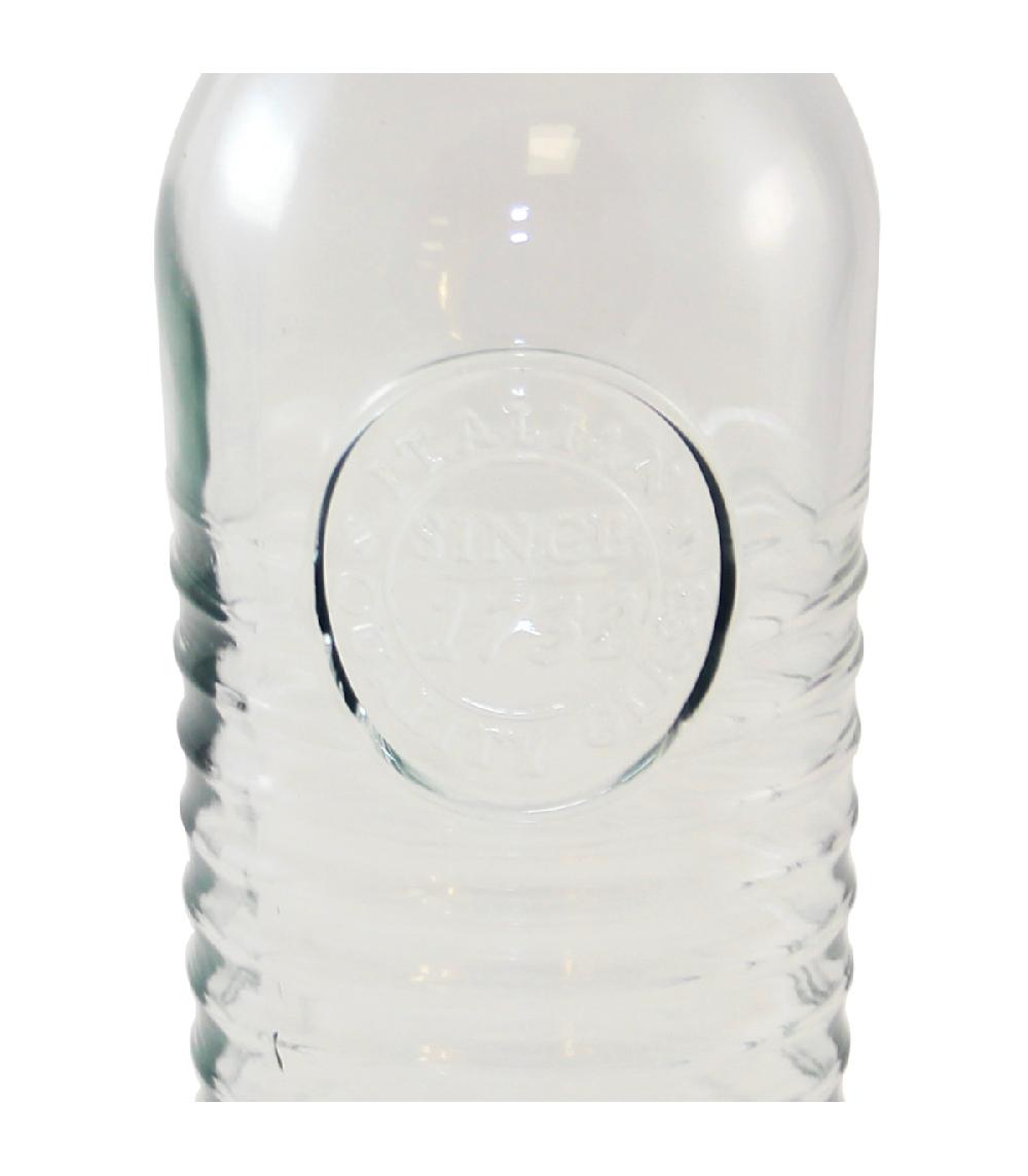 Wadiga Bouteille D'eau En Verre Réutilisable Bouchon Clip 1L