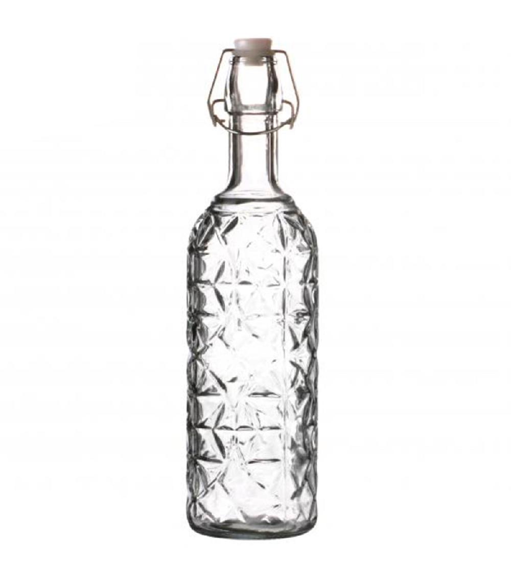 wadiga Bouteille en verre réutilisable bouchon clip 720ml