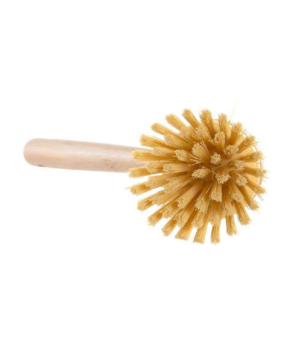 Wadiga Brosse Vaisselle Bambou Et Plastique 7.5x7.5x22cm