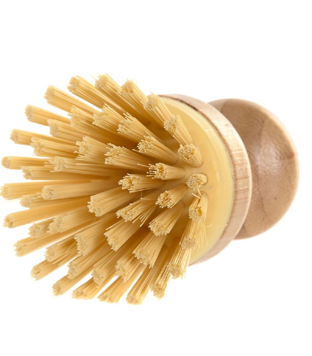 Wadiga Brosse Vaisselle Bambou Et Plastique 9.5x9.5x7cm
