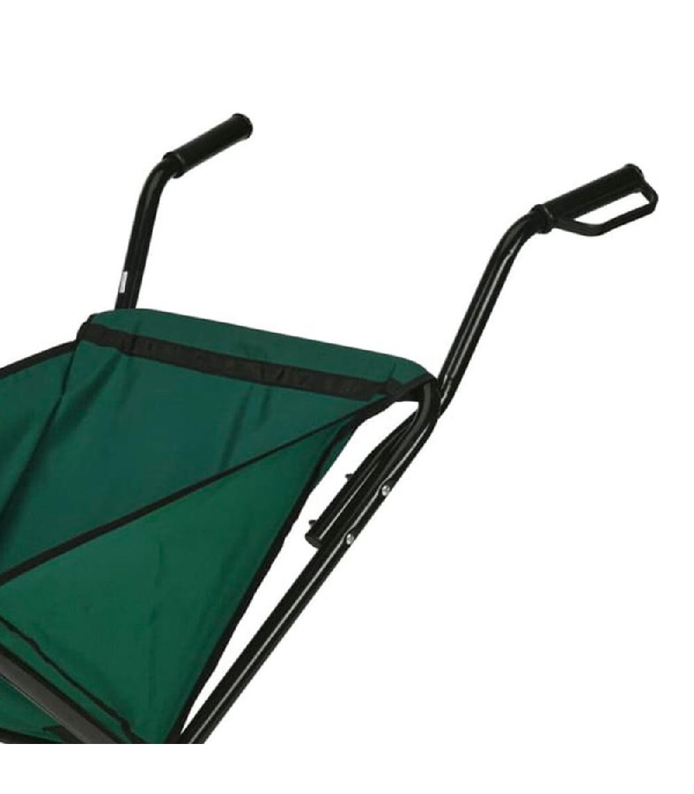 Wadiga Brouette De Jardin Pliable En Métal Et Tissu 110x76x64cm