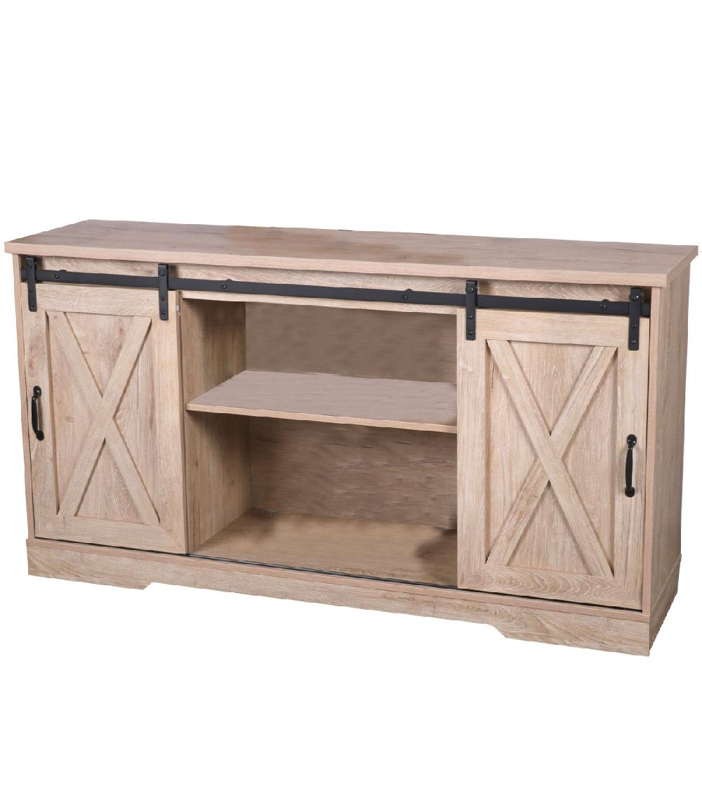 wadiga Buffet bois 2 portes coulissantes 150x39.5x80cm
