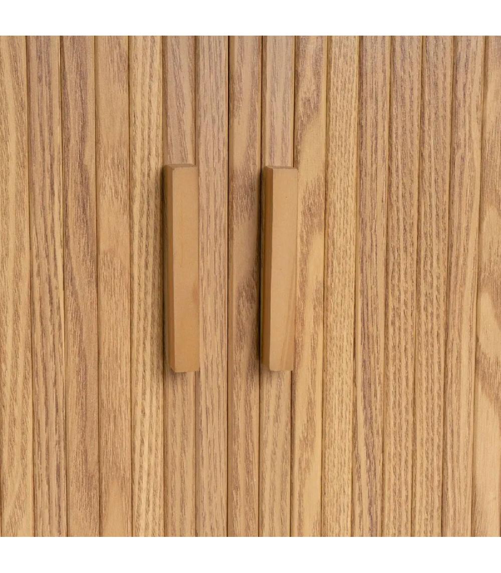 Wadiga Buffet Effet Bois à Portes Coulissantes 80x40x80cm