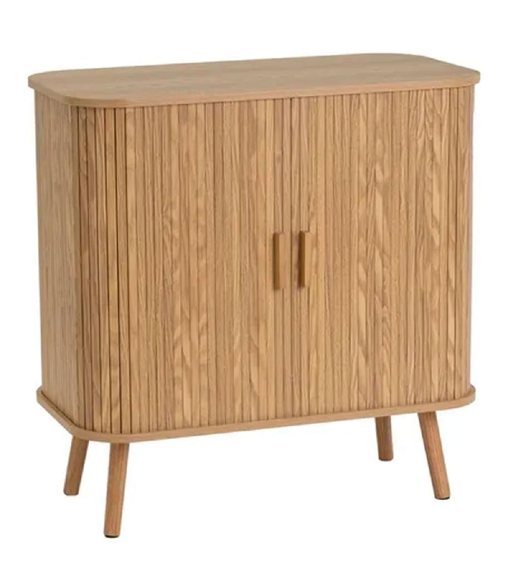 wadiga Buffet effet bois à portes coulissantes 80x40x80cm