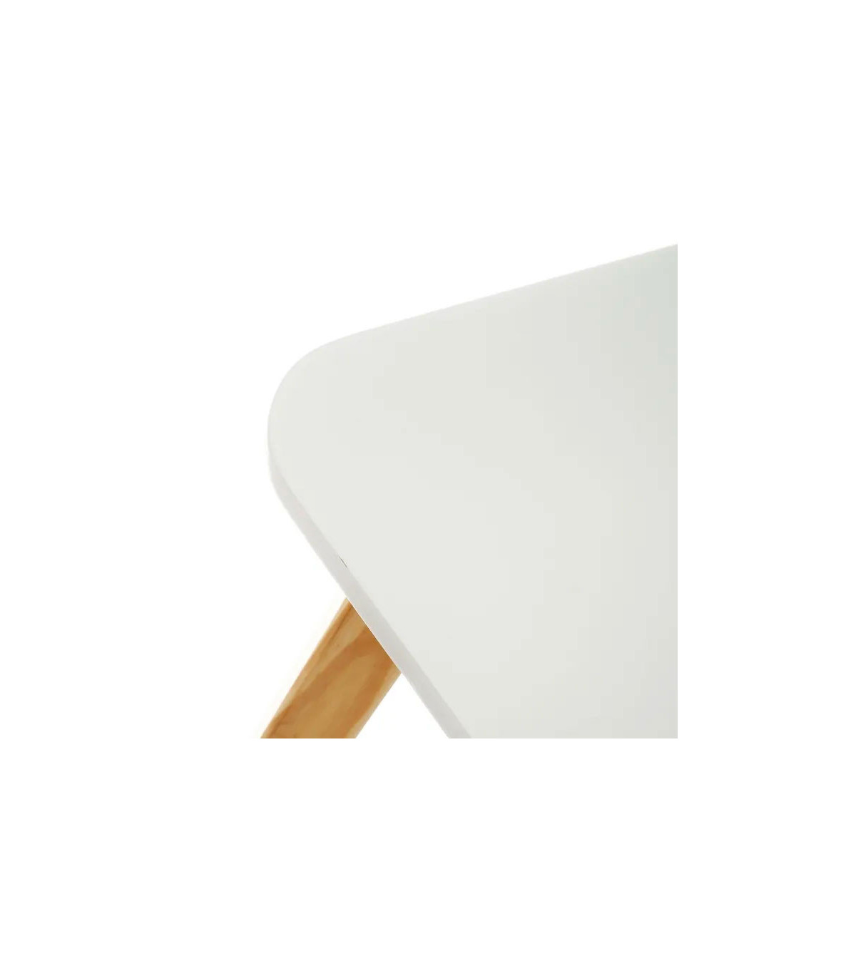 Wadiga Bureau Table Enfant Bois Et Blanc - 55x55x45cm