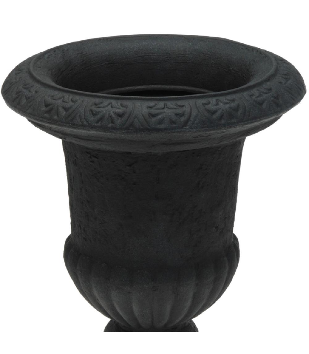 Wadiga Cache-pot Classique En Polyéthylène Anthracite