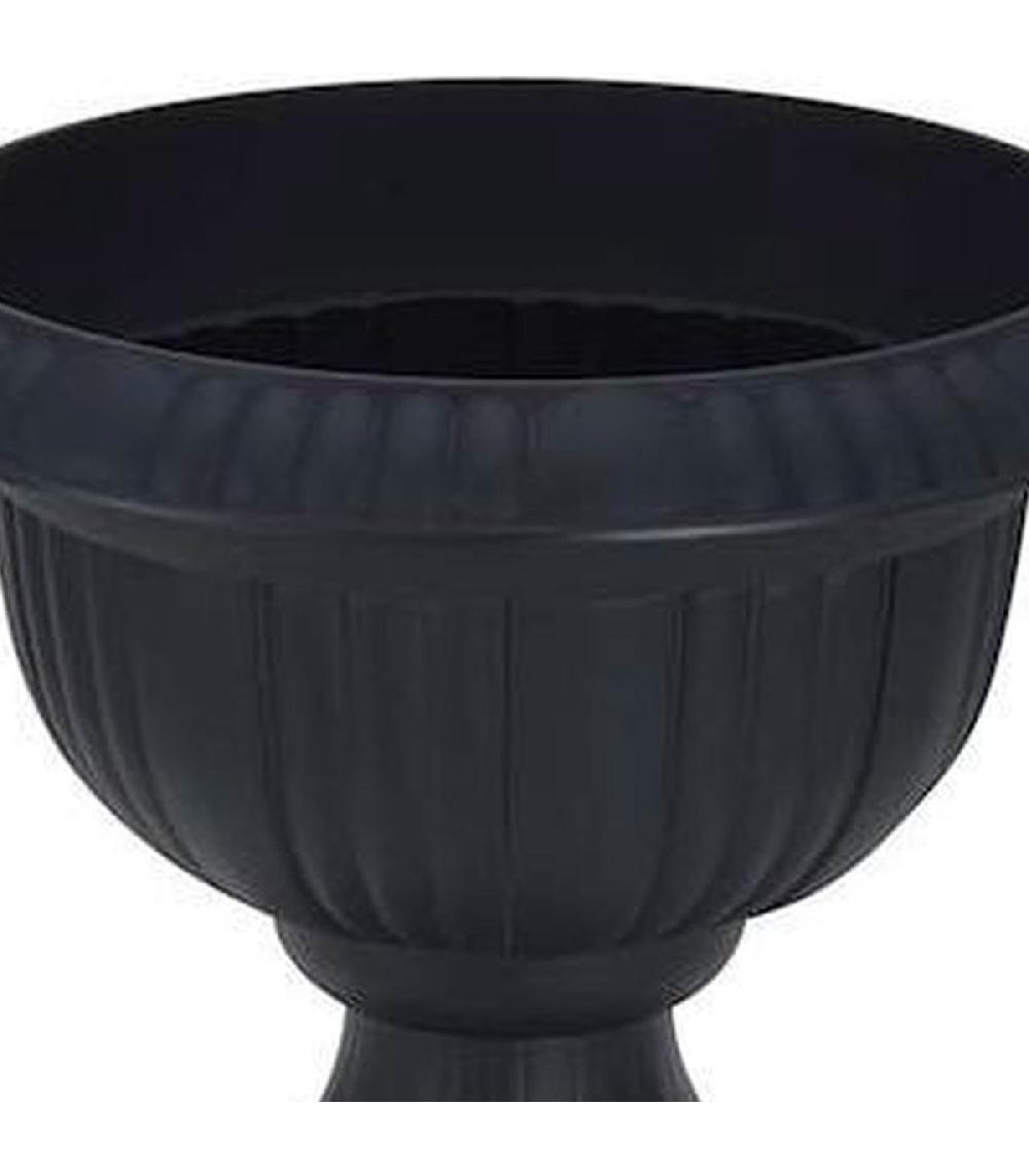 Wadiga Cache-pot Classique En Polyéthylène Anthracite 39x39x36cm