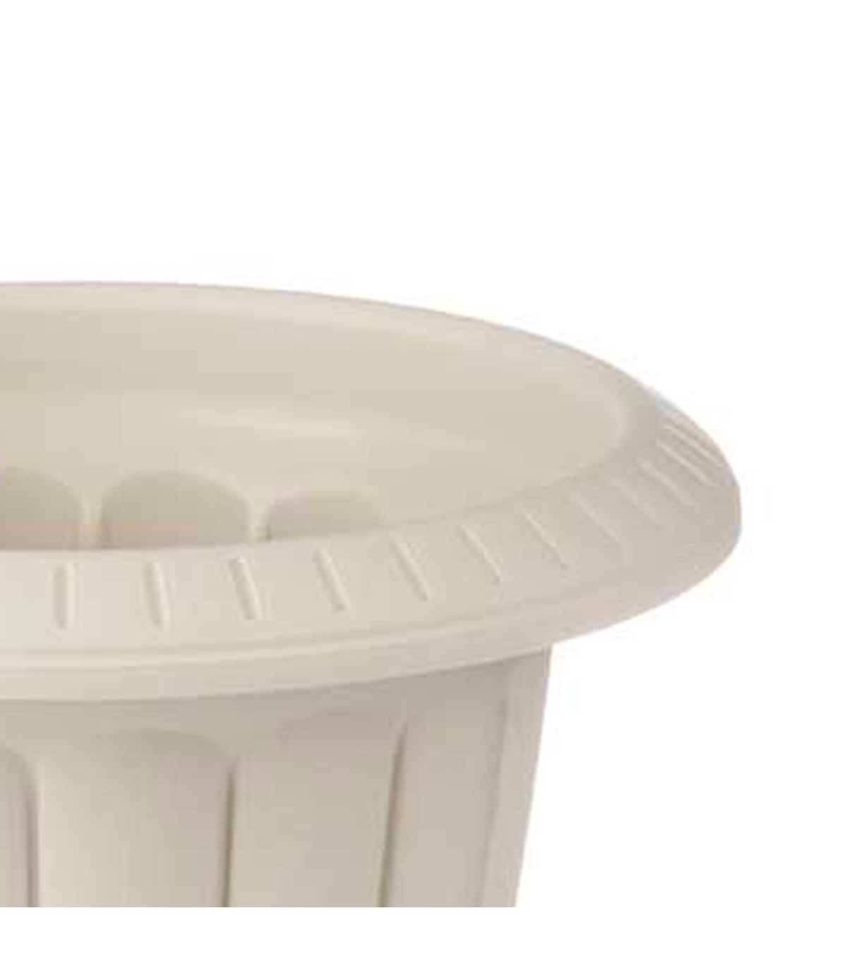 Wadiga Cache-pot Classique Vasque En Plastique Beige