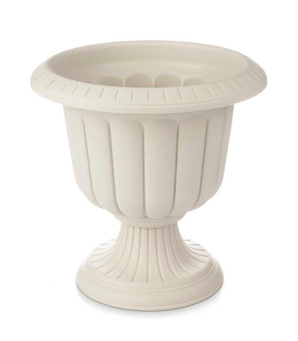 wadiga Cache-pot classique vasque en plastique beige