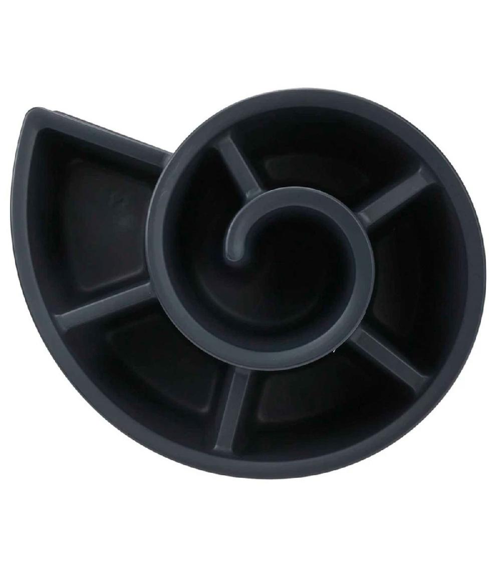 Wadiga Cache-pot Spirale Polyéthylène Noir 54x45x34cm