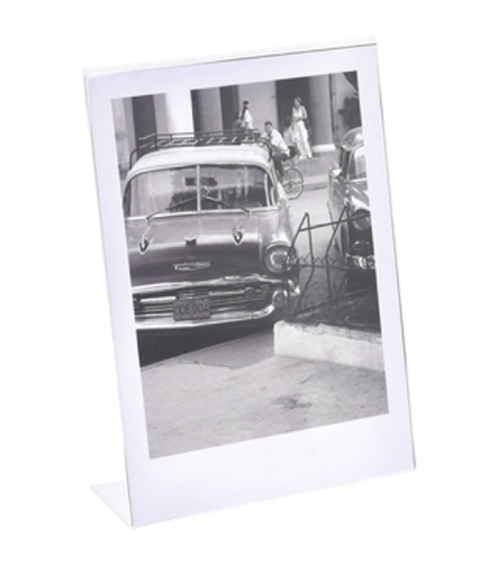 wadiga Cadre photo à poser en plastique transparent 13x18cm