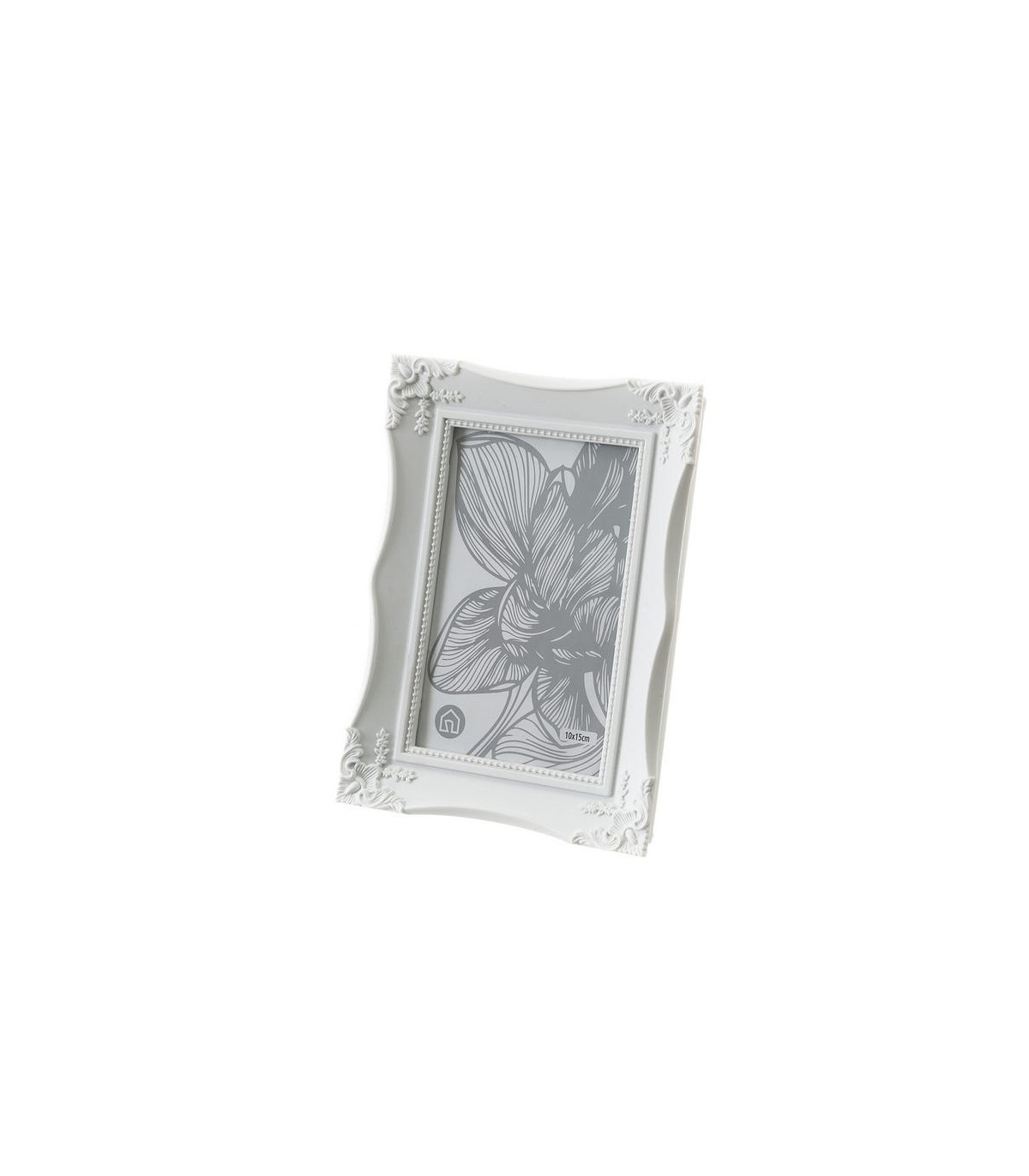 wadiga Cadre photo classique en polypropylène blanc - 15x2x20.3cm