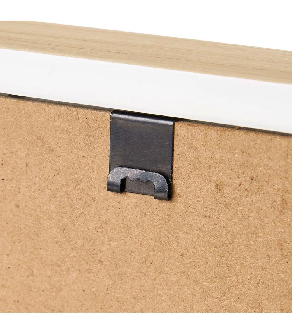 Wadiga Cadre Photo En Plastique Couleur Bois Et Blanc 13x18cm