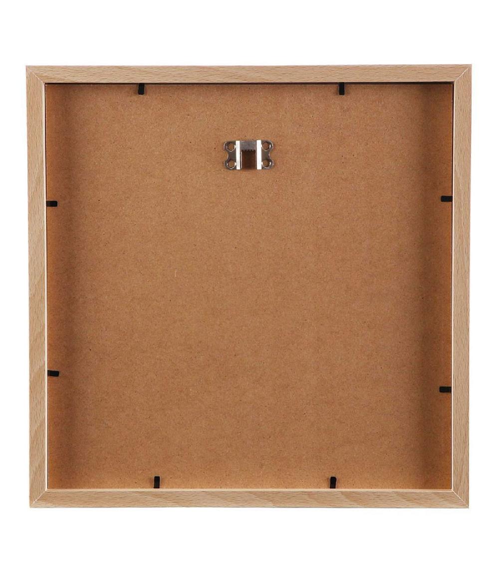 Wadiga Cadre Photo Multiple Effet Bois 4 Photos 31.5x31.5cm
