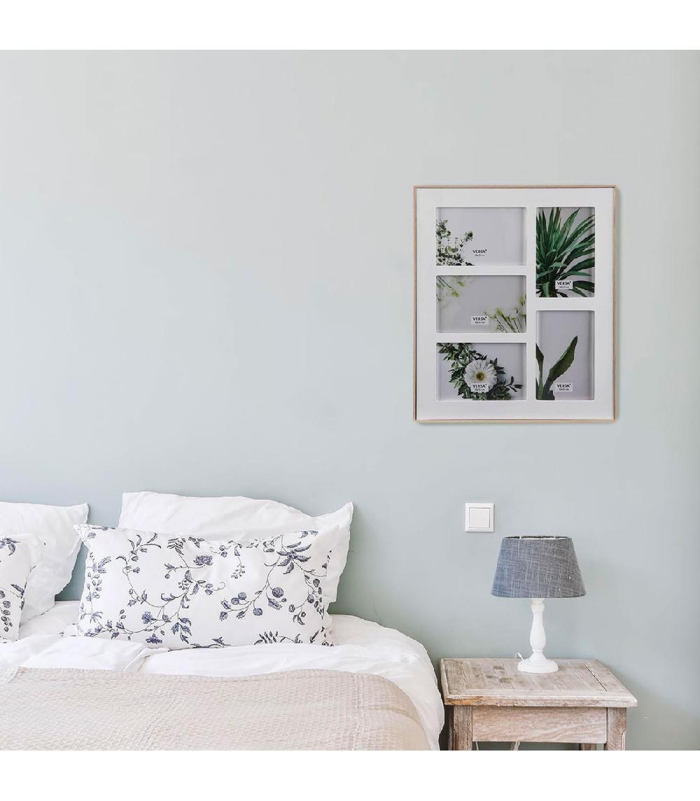 Wadiga Cadre Photo Multiple Effet Bois 5 Photos 30.5x36cm