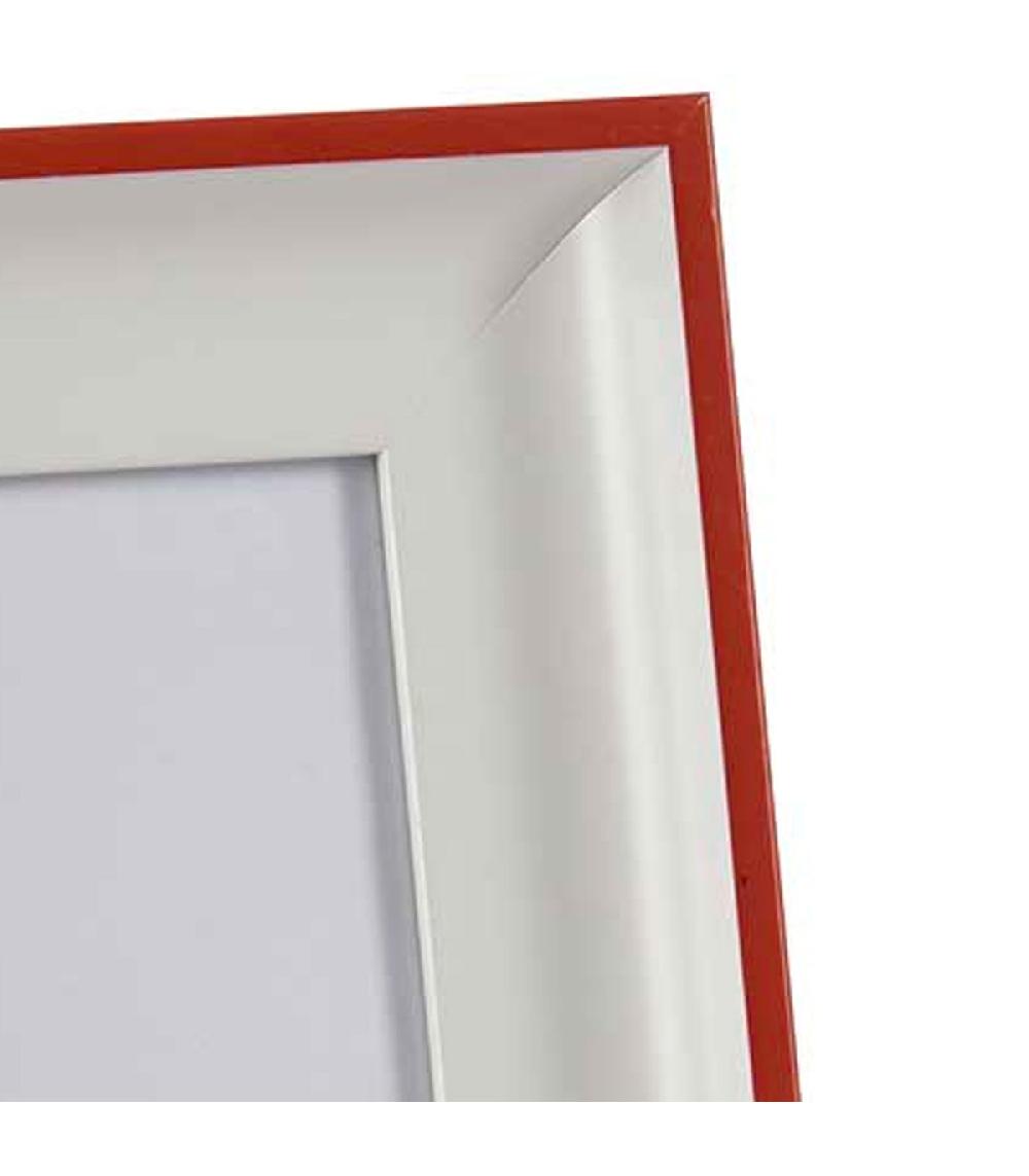 Wadiga Cadre Photo Mural Ou à Poser Blanc Et Rouge 10x15cm