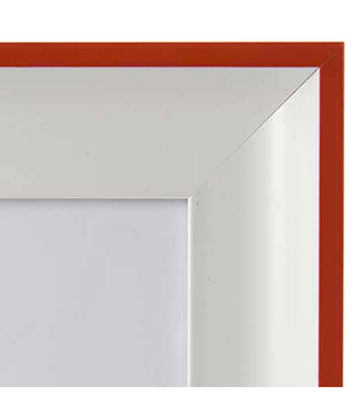 Wadiga Cadre Photo Mural Ou à Poser Blanc Et Rouge 20x25cm