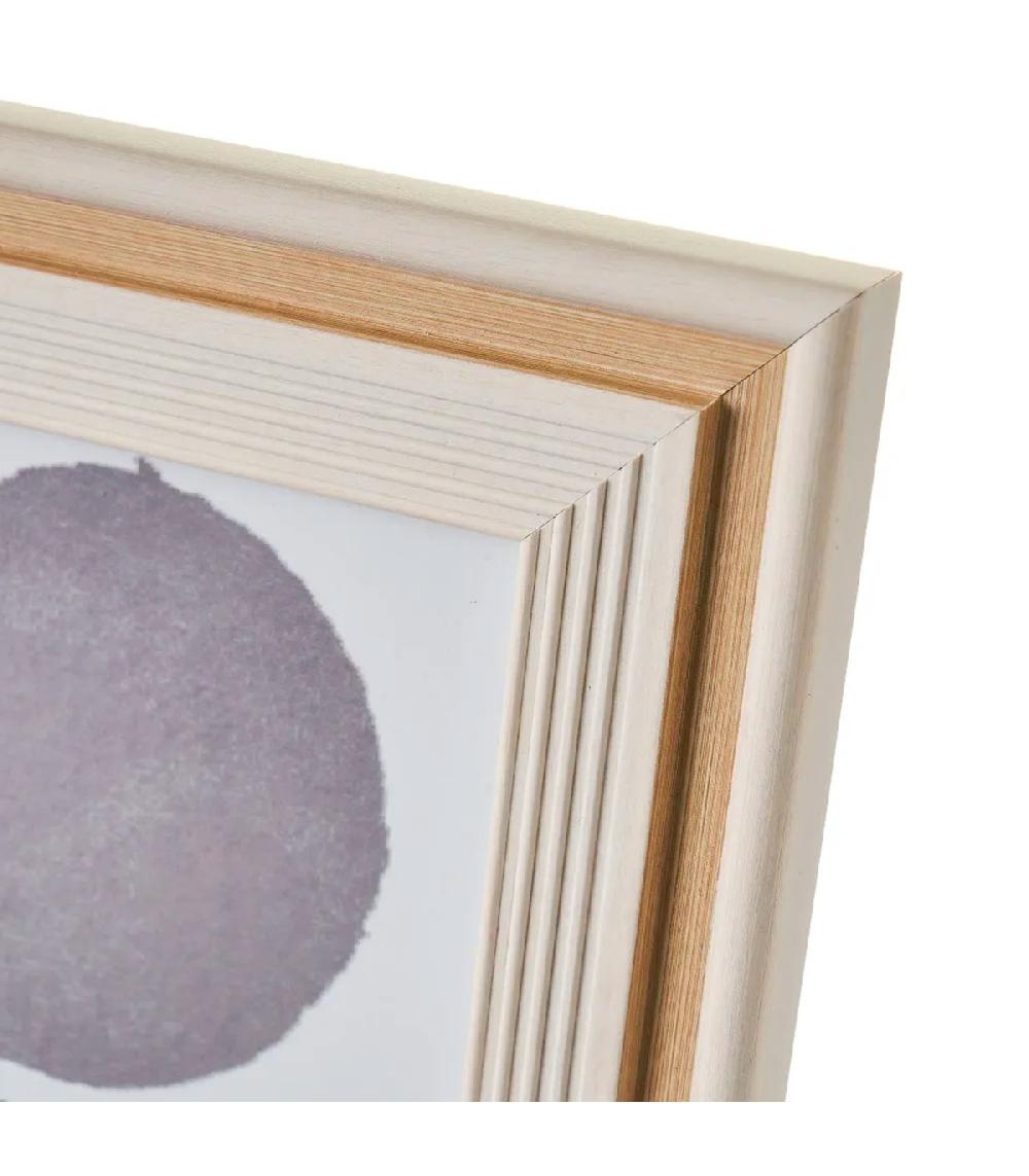 Wadiga Cadre Photo Mural Ou à Poser Couleur Bois Et Blanc 20x25cm