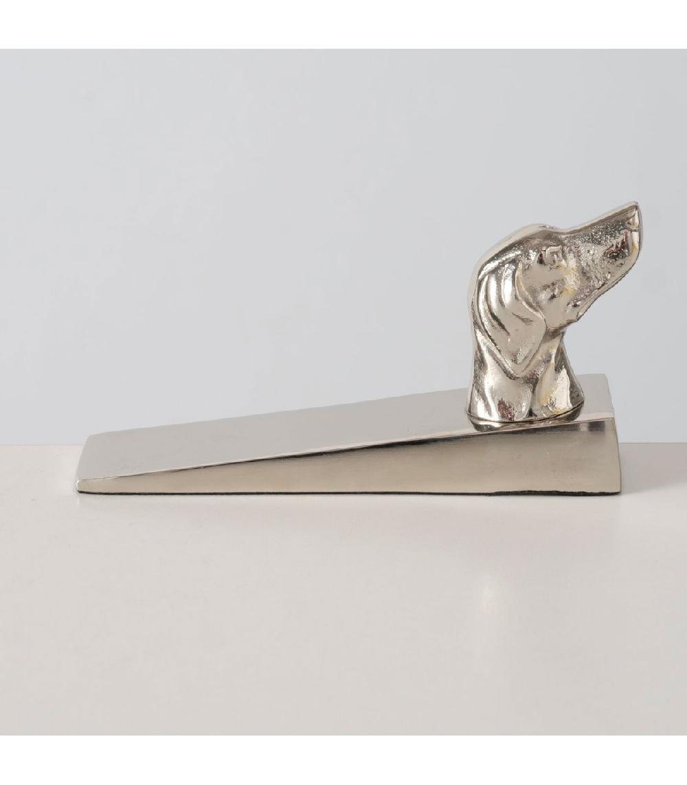 Wadiga Cale-porte En Aluminium Nickelé Argenté 3.5x7.9x16.5cm