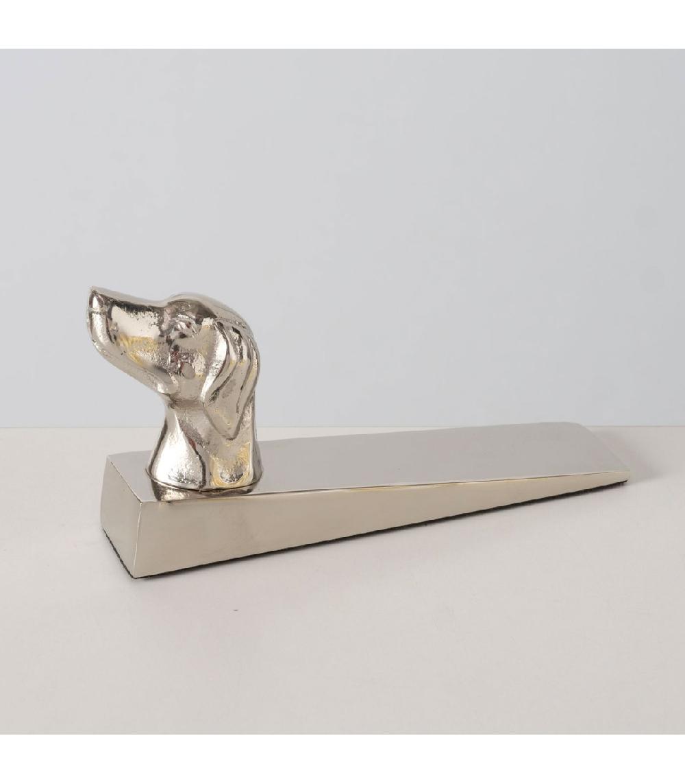 Wadiga Cale-porte En Aluminium Nickelé Argenté 3.5x7.9x16.5cm