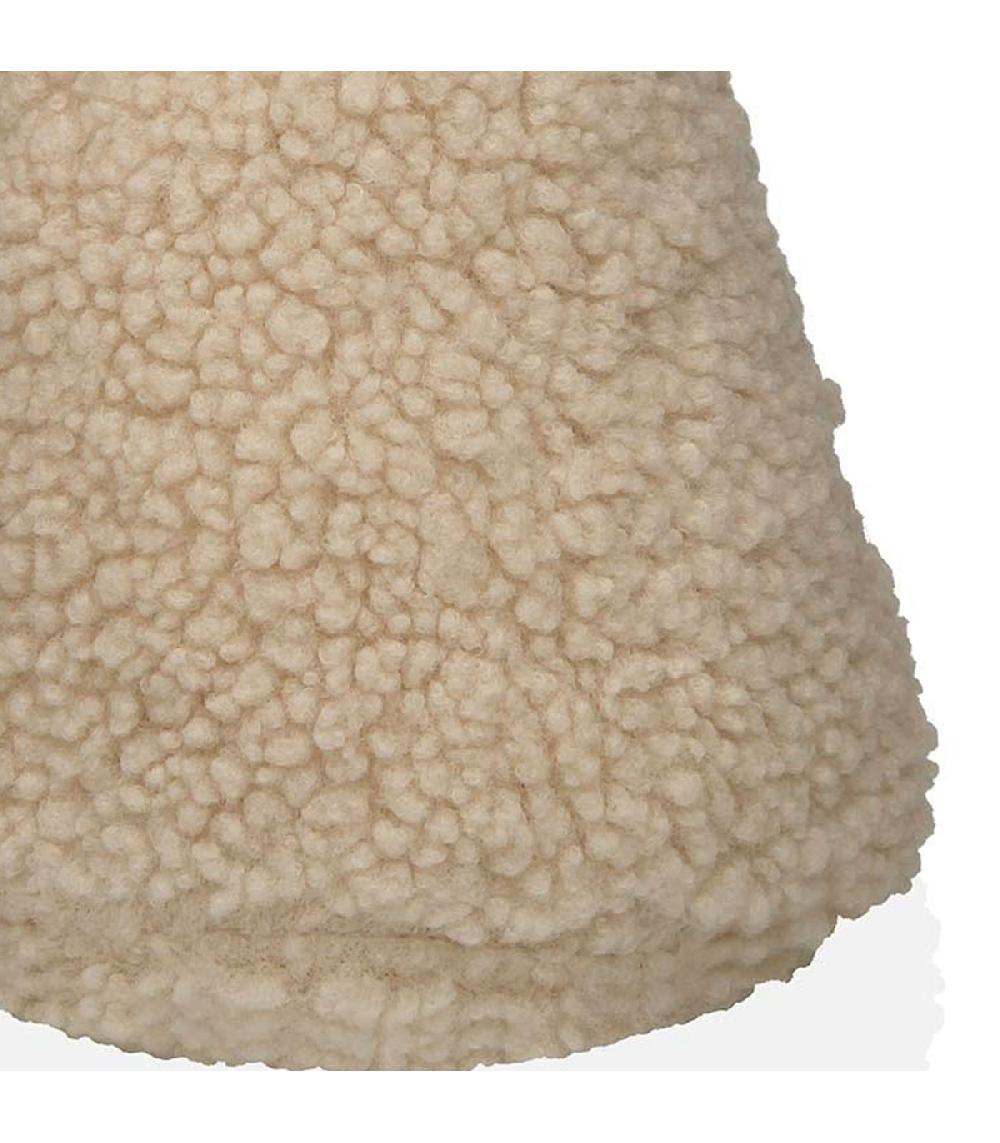 Wadiga Cale-porte En Tissu Bouclette Beige 16x16x20cm