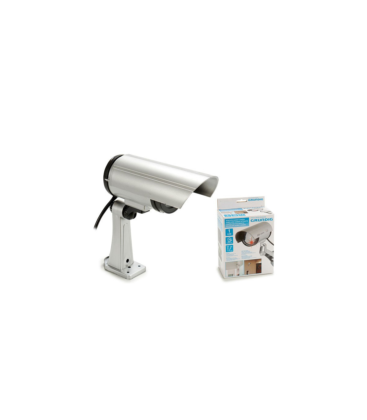Wadiga Caméra Factice Pour Extérieur Ou Intérieur Sans Fil Avec Led Clignotante