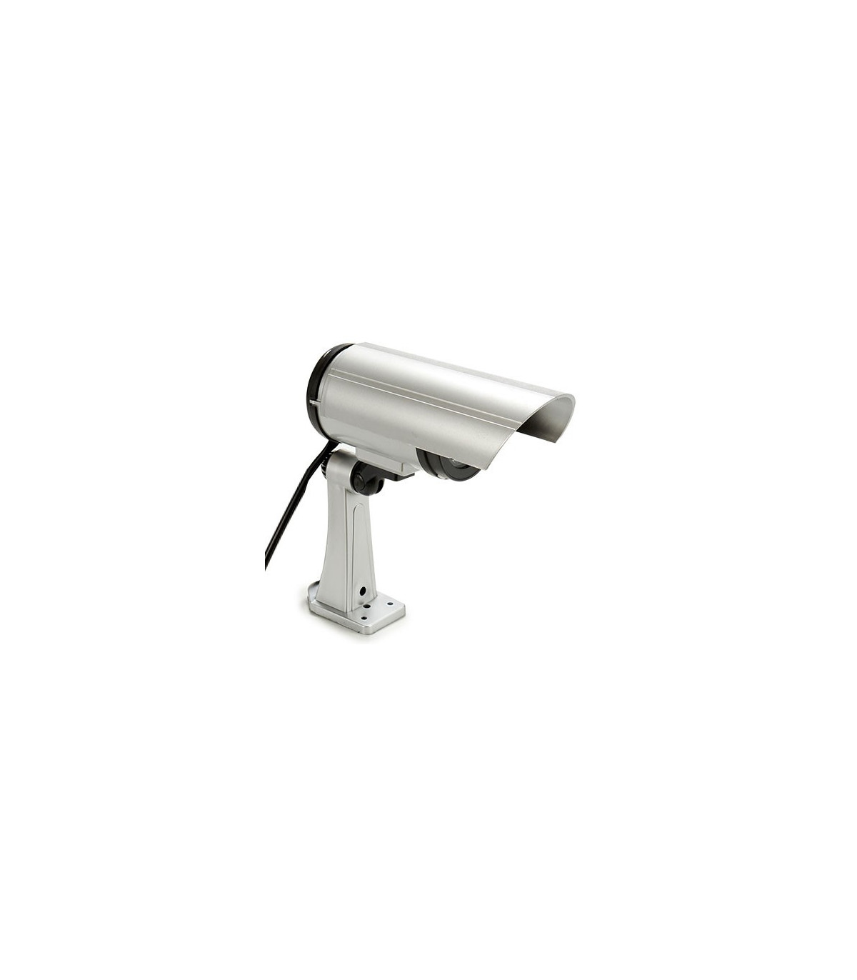 wadiga Caméra Factice pour Extérieur ou Intérieur Sans Fil avec Led Clignotante