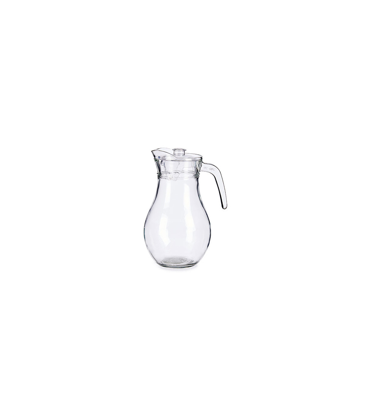 wadiga Carafe à Jus de Fruits en Verre et Bouchon Plastique - 1.8L