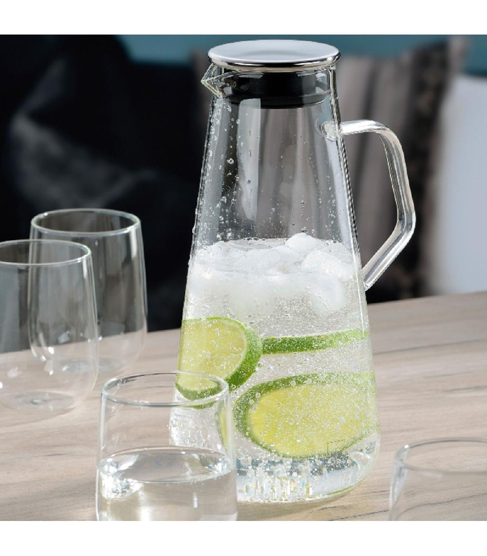 Wadiga Carafe à Jus De Fruits En Verre Et Inox 1.5l
