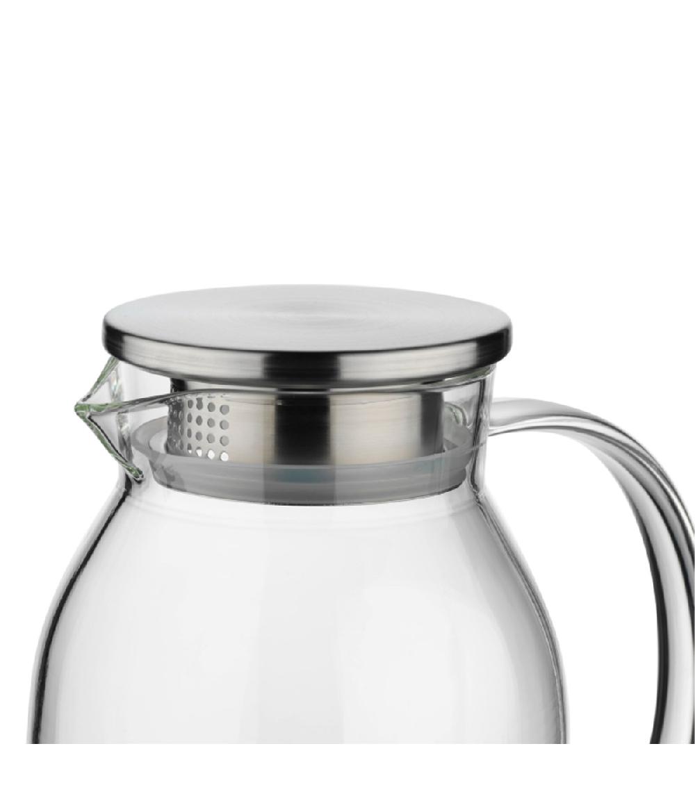Wadiga Carafe à Jus De Fruits En Verre Et Inox 1.5l